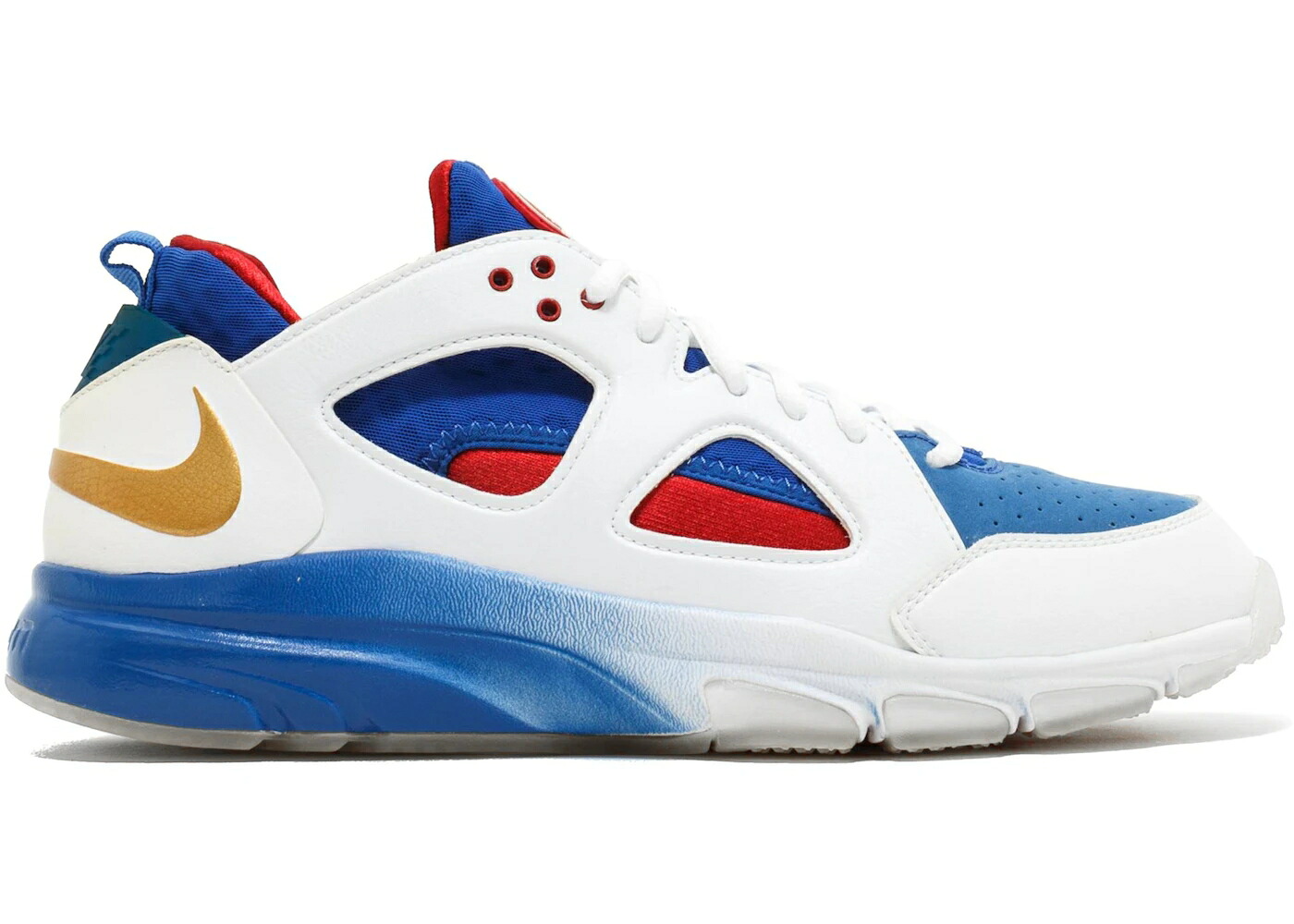ナイキ 望遠レンズ ハラチ 白いこと 白いこと ゴールド スニーカー メンズ NIKE ZOOM HUARACHE TR LOW MANNY PACQUIAO / WHITE METALLIC GOLD VARSITY
