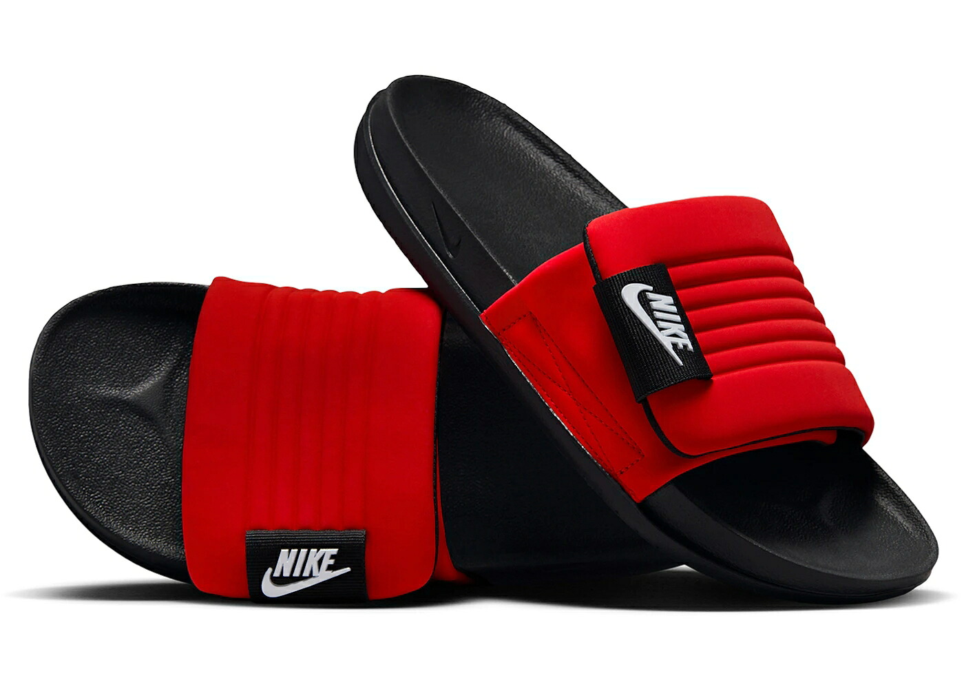 ナイキ サンダル 赤 赤いこと 黒いこと 黒いこと 白いこと 白いこと スニーカー メンズ NIKE OFFCOURT ADJUST SLIDE UNIVERSITY RED BLACK / UNIVERSITY RED BLACK WHITE