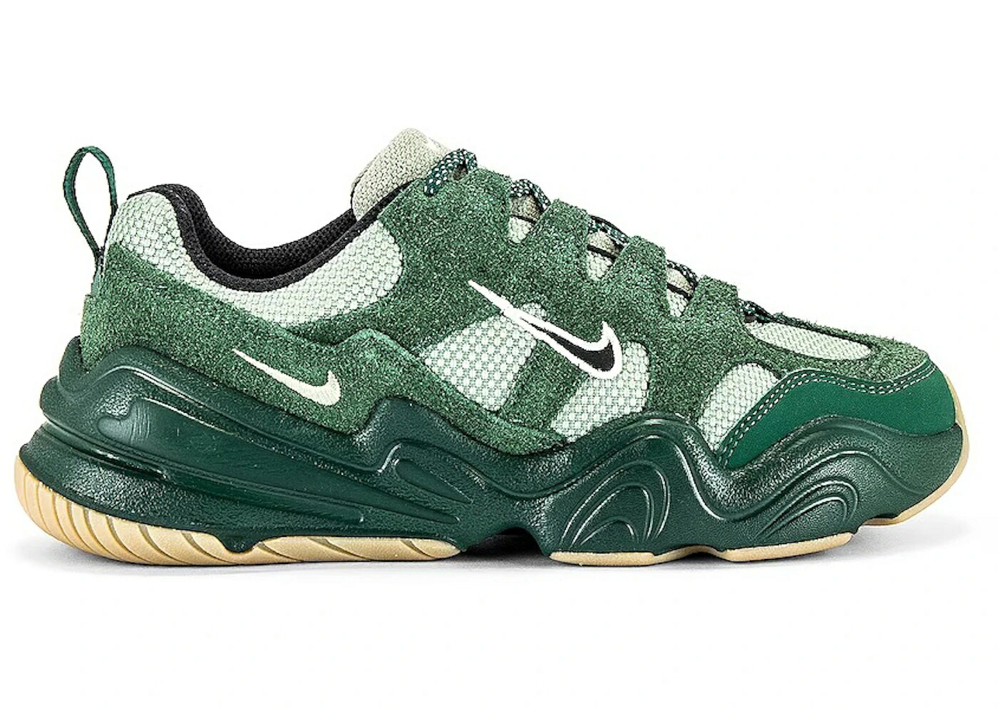 ナイキ テック 緑 グリーン 黒色 ブラック WOMEN スニーカー レディース NIKE TECH HERRA OIL GREEN (WOMEN) / OIL GREEN FIR COCONUT MILK BLACK