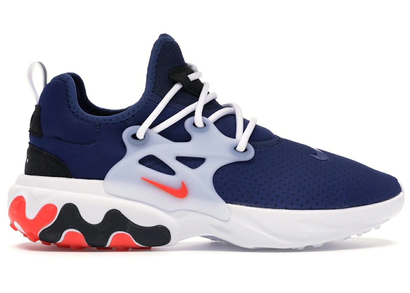 ナイキ リアクト プレスト 青色 ブルー 赤 レッド チーム リアクトプレスト スニーカー メンズ NIKE REACT PRESTO RABID PANDA / BLUE VOID HABANERO RED TEAM RED
