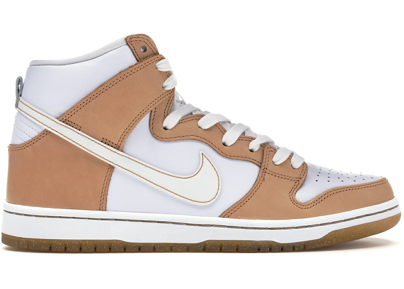 ナイキ エスビー ダンク ハイ プレミアム 白色 ホワイト ジャージー ゴールド ダンクハイ スニーカー メンズ NIKE SB DUNK HIGH PREMIER WIN SOME LOSE / VACHETTA TAN WHITE JERSEY GOLD
