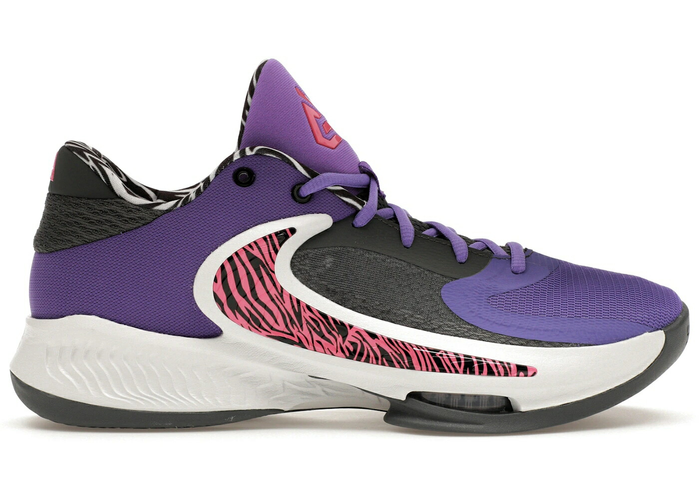 ナイキ ズーム アクション 白色 ホワイト 黒色 ブラック ズームフリーク スニーカー メンズ NIKE ZOOM FREAK 4 NRG BAHAMAS / ACTION GRAPE SUMMIT WHITE BLACK