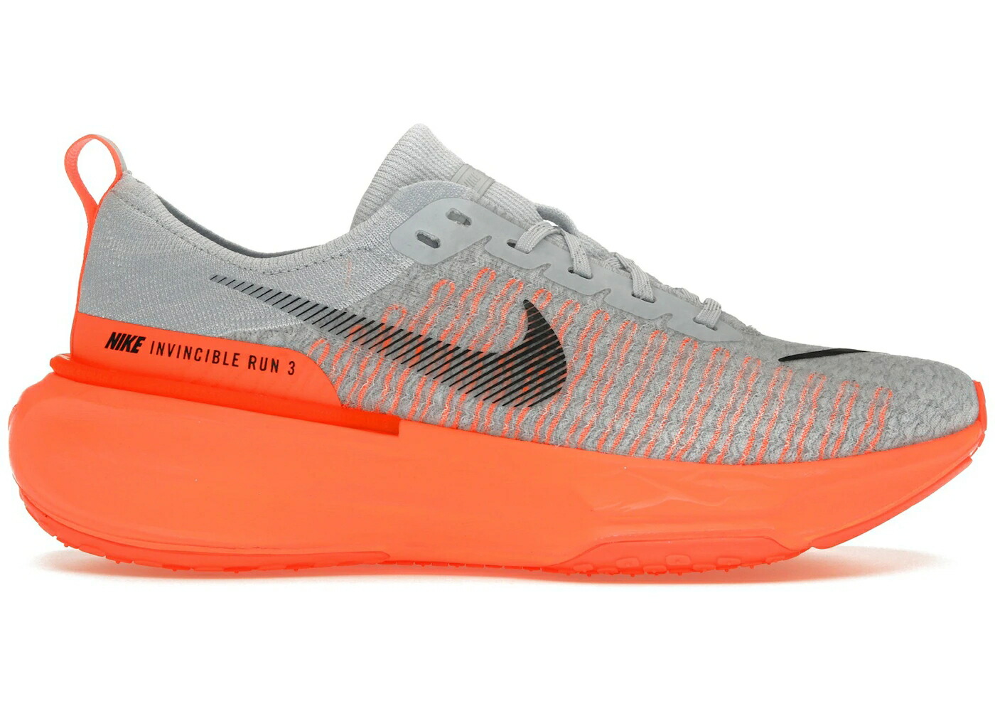 ナイキ ラン ピュア プラチナム クール 灰色 グレー スニーカー メンズ NIKE ZOOMX INVINCIBLE RUN 3 PURE PLATINUM COOL GREY / PURE PLATINUM COOL GREY HYPER