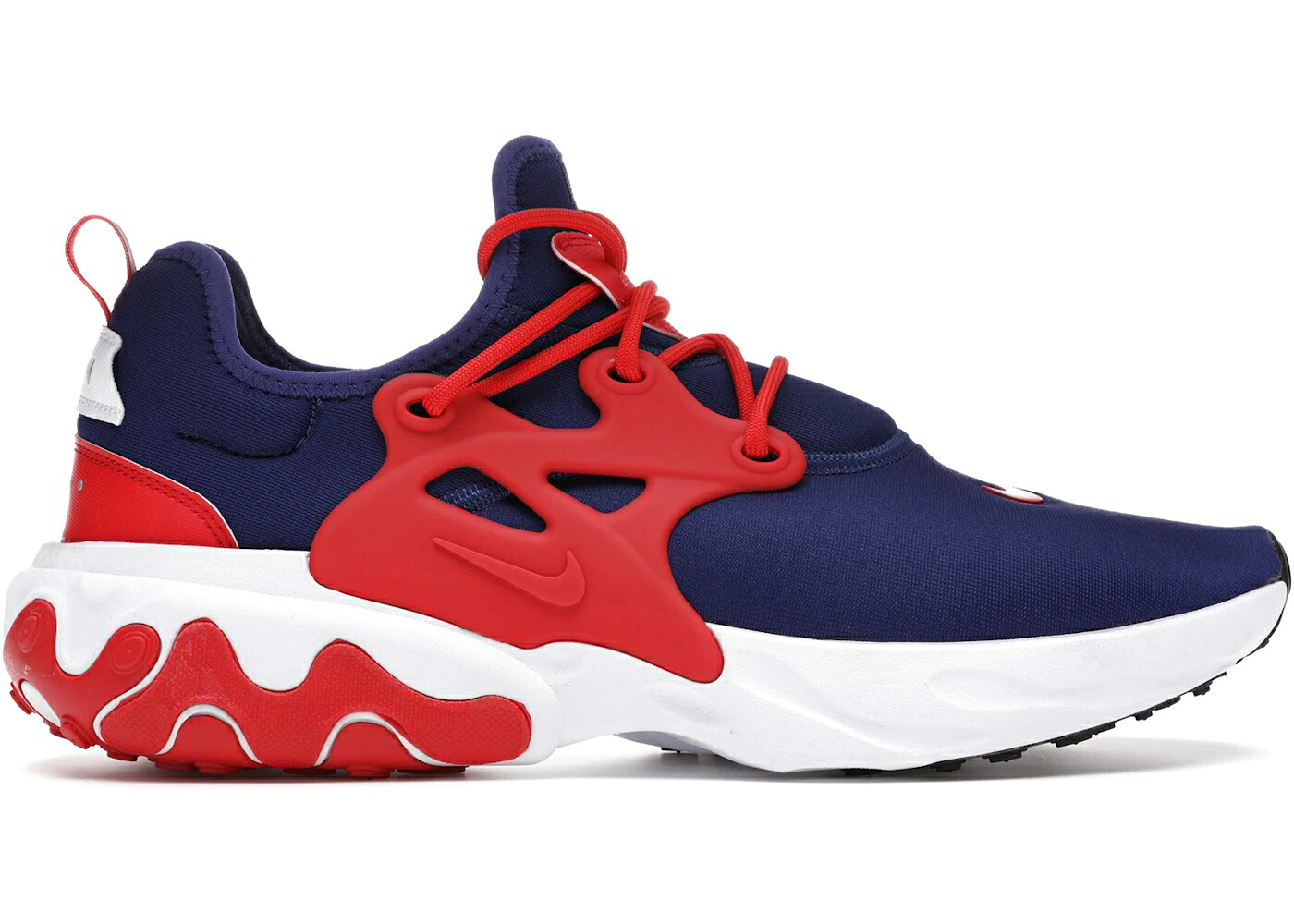ナイキ リアクト プレスト 白いこと 白いこと 赤 赤いこと リアクトプレスト スニーカー メンズ NIKE REACT PRESTO USA (2020) / OBSIDIAN WHITE UNIVERSITY RED