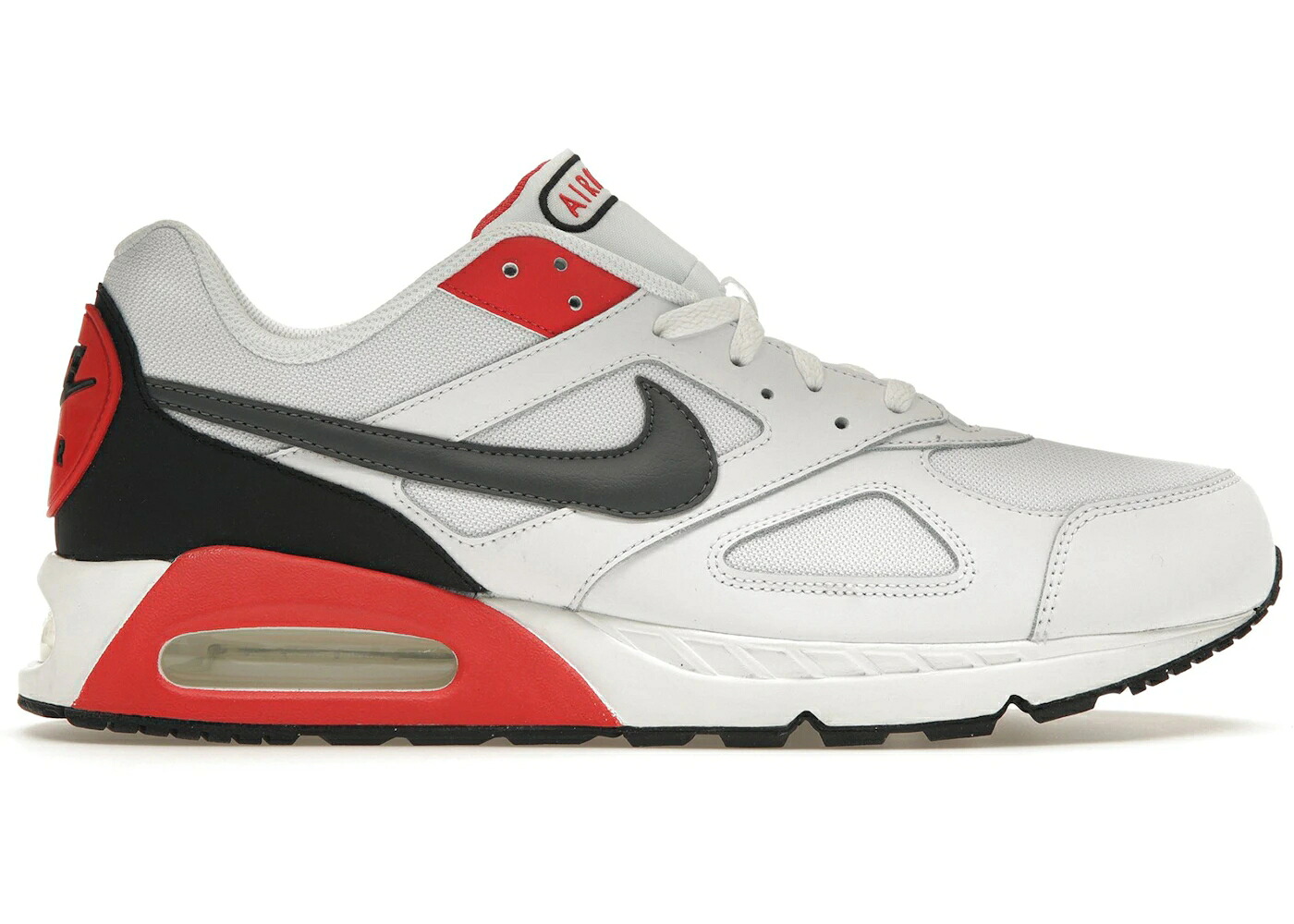 ナイキ マックス 白色 ホワイト 赤 レッド 灰色 グレー エアマックス スニーカー メンズ NIKE AIR MAX IVO WHITE HABANERO RED / WHITE DARK GREY HABANERO RED｜スニケス