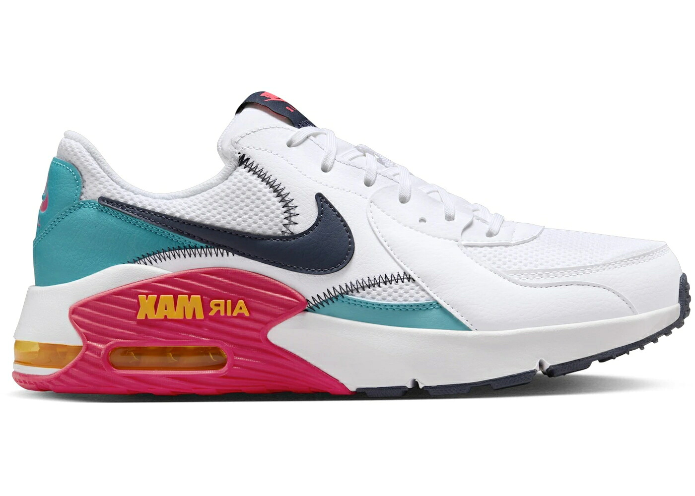 ナイキ マックス 白色 ホワイト レーザー 橙 オレンジ サンダー 青色 ブルー エアマックス スニーカー メンズ NIKE AIR MAX EXCEE WHITE DUSTY CACTUS LASER ORANGE THUNDER BLUE / WHITE DUSTY CACTUS LASER ORANGE