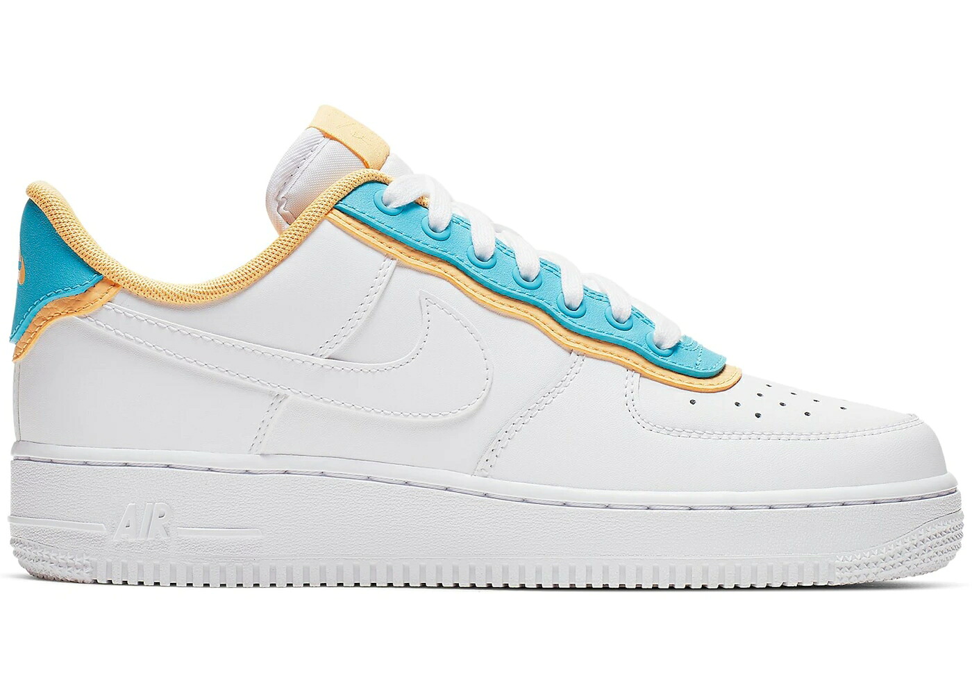 ナイキ 白いこと 白いこと 青碧 青碧 ゴールド 空軍 WOMEN\u0027S スニーカー レディース NIKE AIR FORCE 1 LOW SE WHITE LIGHT BLUE FURY TOPAZ GOLD (WOMEN\u0027S) / WHITE WHITE LIGHT BLUE FURY