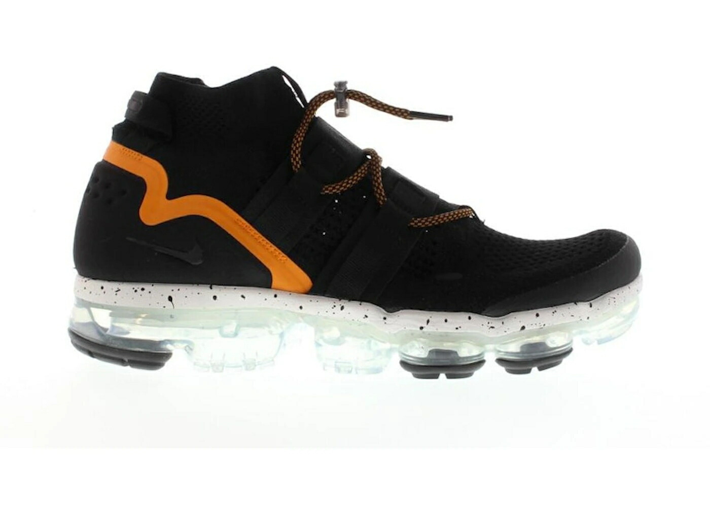 ナイキ 黒いこと 黒いこと 橙 オレンジ色 エアヴェイパーマックス スニーカー メンズ NIKE AIR VAPORMAX UTILITY BLACK ORANGE PEEL / BLACK BLACK ORANGE PEEL