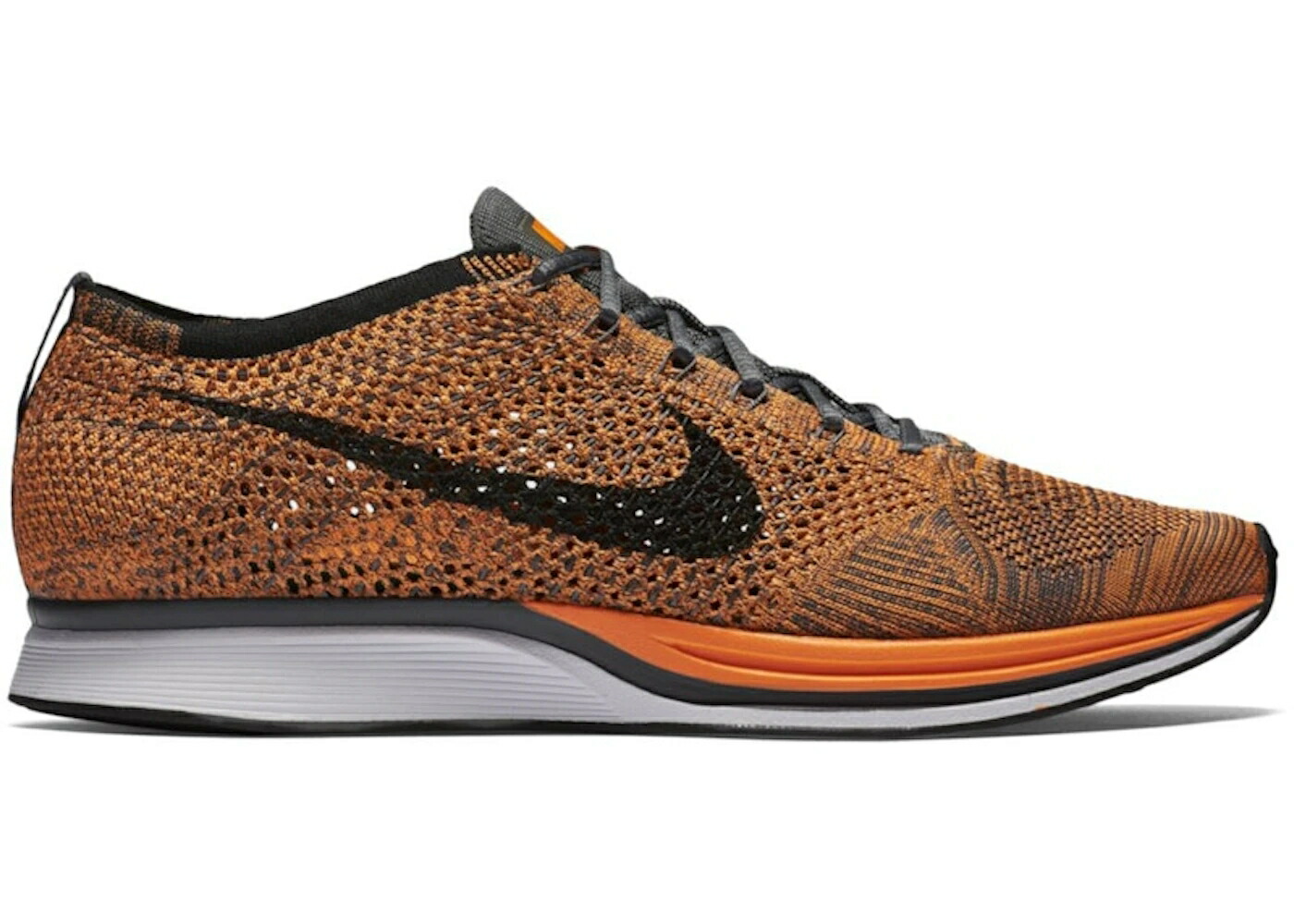 ナイキ フライニット 橙 オレンジ 灰色 グレー 白色 ホワイト スニーカー メンズ NIKE FLYKNIT RACER ORANGE DARK GREY (2016) / TOTAL ORANGE WHITE DARK GREY