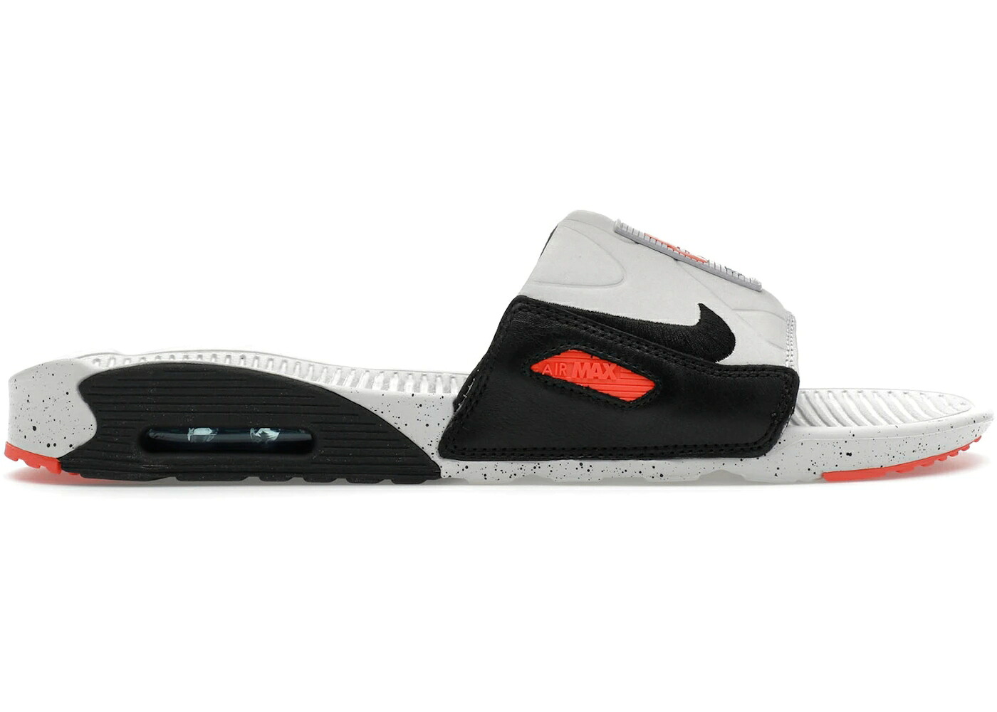 ナイキ マックス サンダル 白色 ホワイト ターフ 橙 オレンジ アクアマリン エアマックス スニーカー メンズ NIKE AIR MAX 90 SLIDE WHITE TURF ORANGE SPECKLED / WHITE TURF ORANGE AQUAMARINE