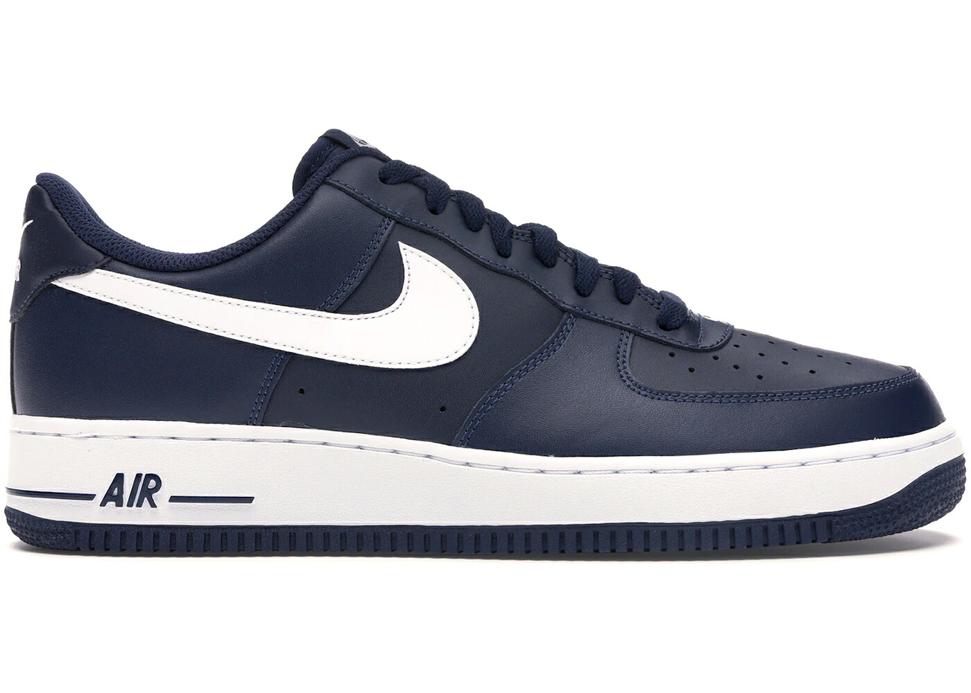 ナイキ 紺色 ネイビー 白色 ホワイト エアフォース スニーカー メンズ NIKE AIR FORCE 1 MIDNIGHT NAVY/WHITE / MIDNIGHT NAVY WHITE｜スニケス