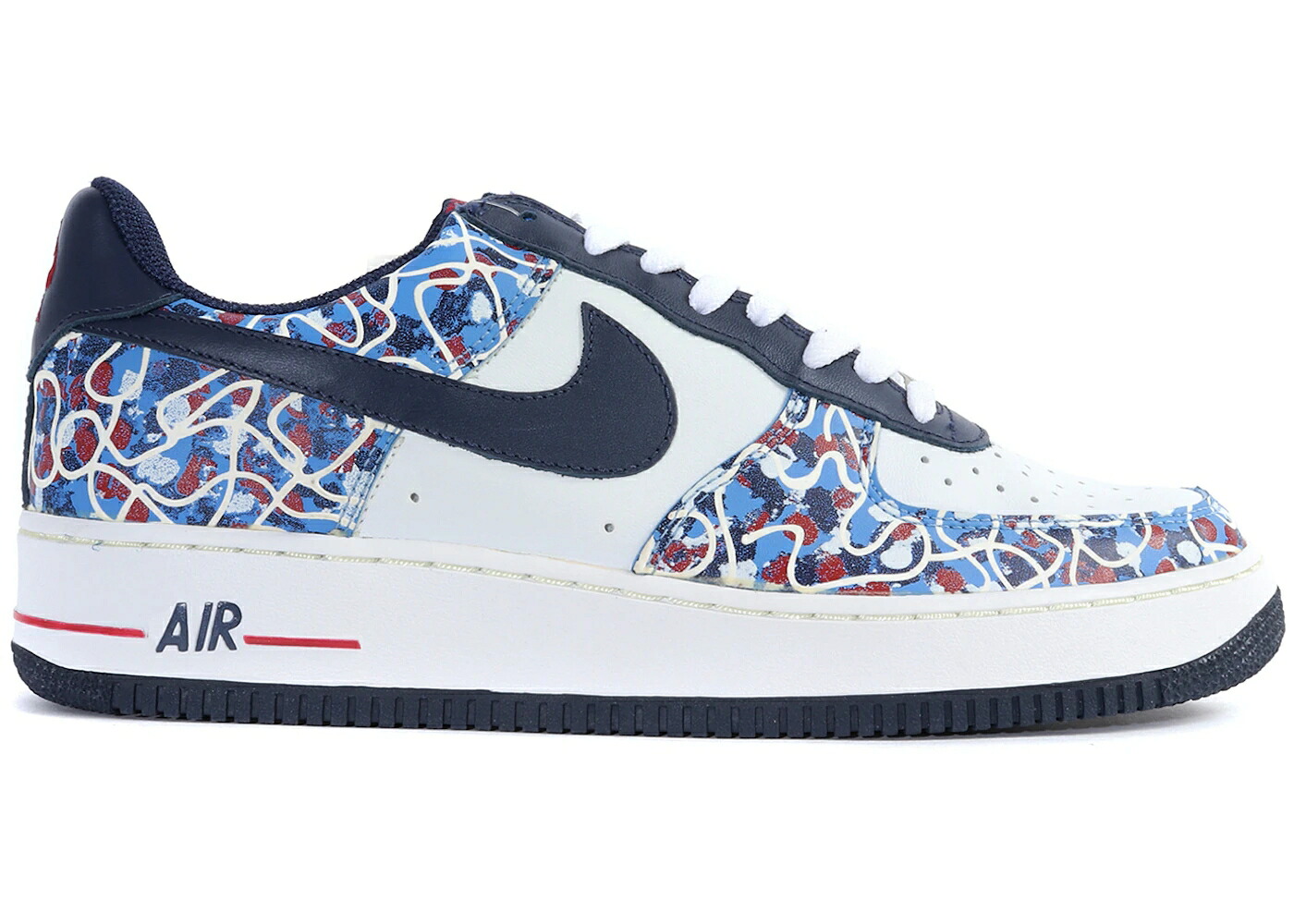 ナイキ 白いこと 白いこと 紺色 米国海軍 赤 赤いこと 空軍 スニーカー メンズ NIKE AIR FORCE 1 LOW MISKEEN / WHITE MIDNIGHT NAVY VARSITY RED