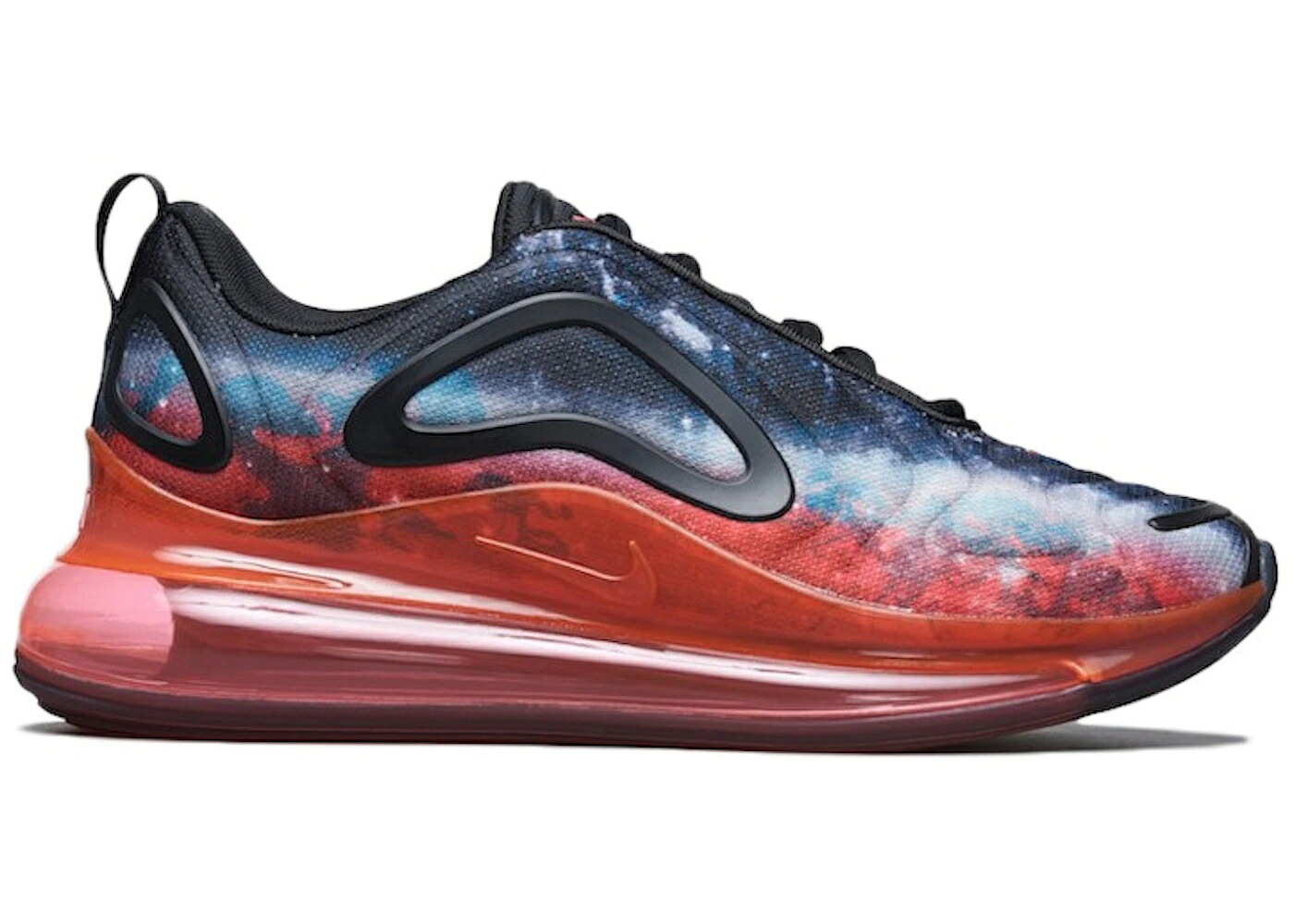 ナイキ マックス ギャラクシー 黒色 ブラック クリムゾン 赤 レッド エアマックス スニーカー メンズ NIKE AIR MAX 720 SE GALAXY / BLACK FLASH CRIMSON SILT RED