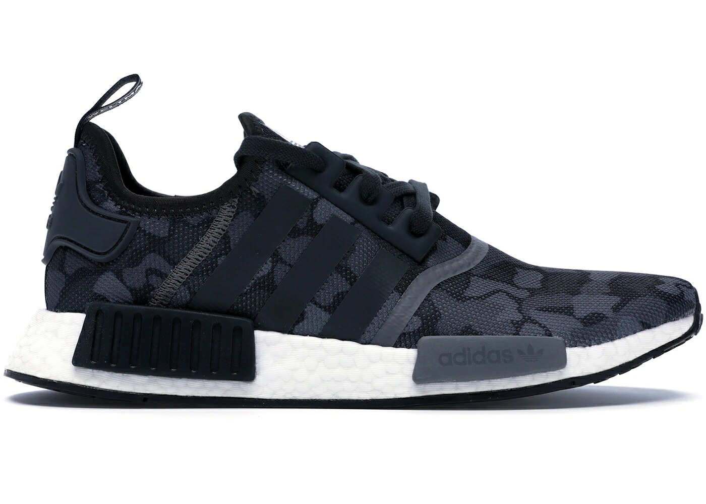アディダス 合鴨柄 中核グループ 黒いこと 黒いこと 薄墨色 薄墨色 スニーカー メンズ ADIDAS NMD R1 DUCK CAMO CORE BLACK / CORE BLACK GREY FOUR GREY FIVE