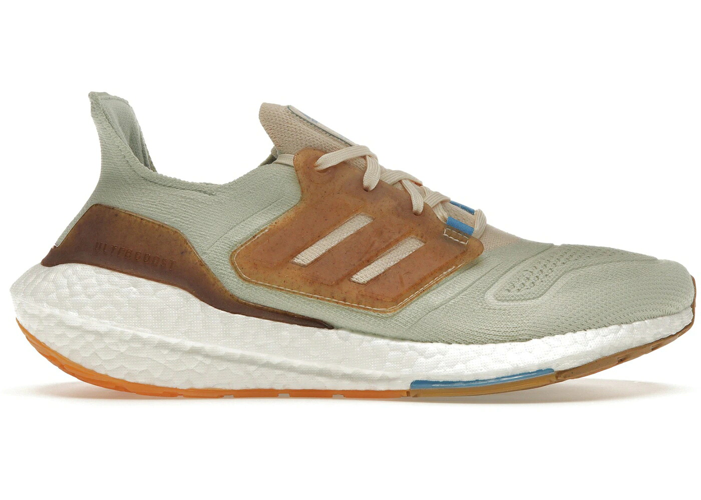 アディダス ウルトラ ブースト 緑 緑であること 青碧 青碧 ウルトラブースト スニーカー メンズ ADIDAS ULTRA BOOST 22 MADE WITH NATURE LINEN GREEN / LINEN GREEN ECRU TINT PULSE BLUE