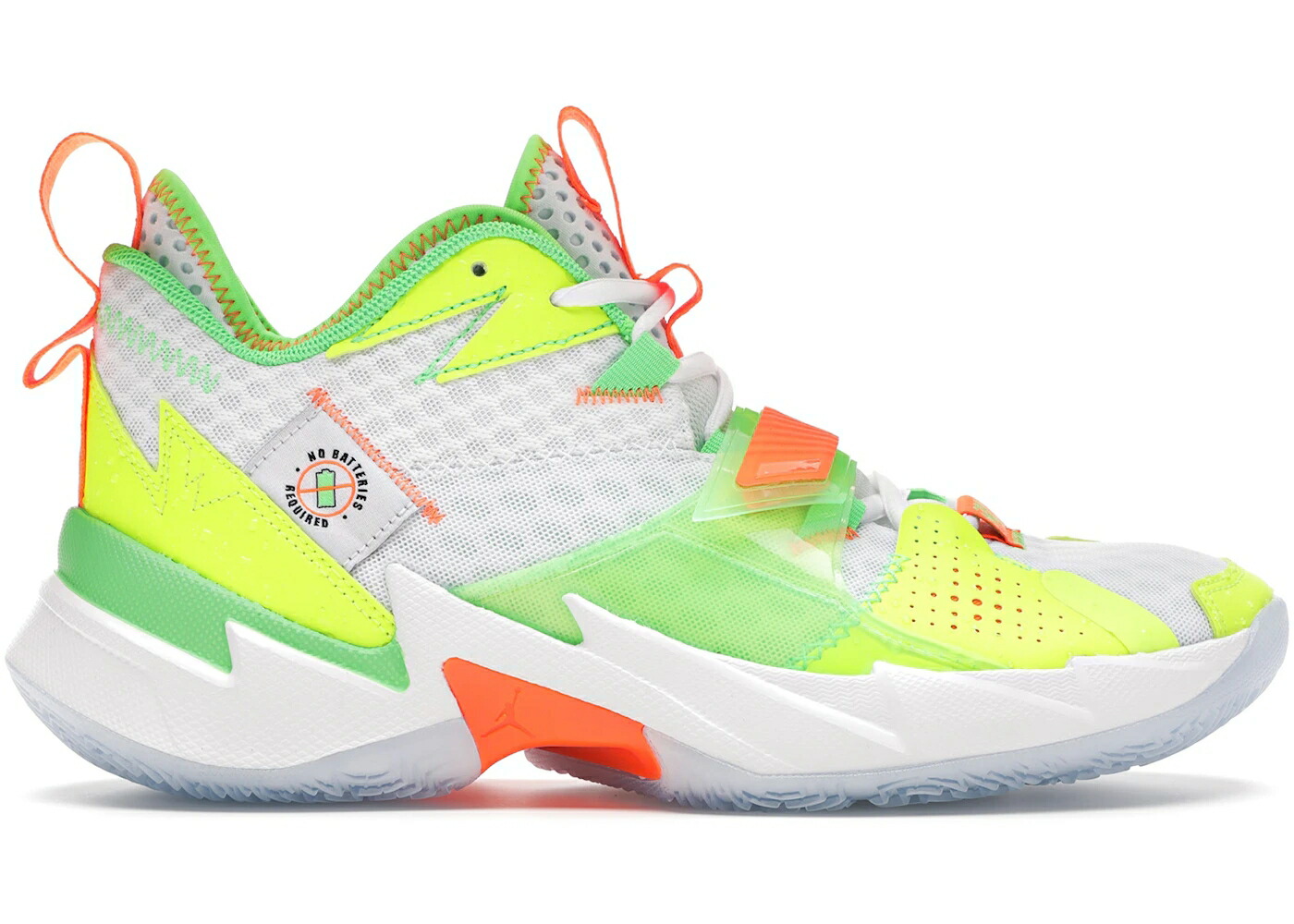 ナイキ ジョーダン ゾーン 白色 ホワイト 緑 グリーン 橙 オレンジ ZER0.3 スニーカー メンズ JORDAN WHY NOT SPLASH ZONE / WHITE GREEN ORANGE VOLT