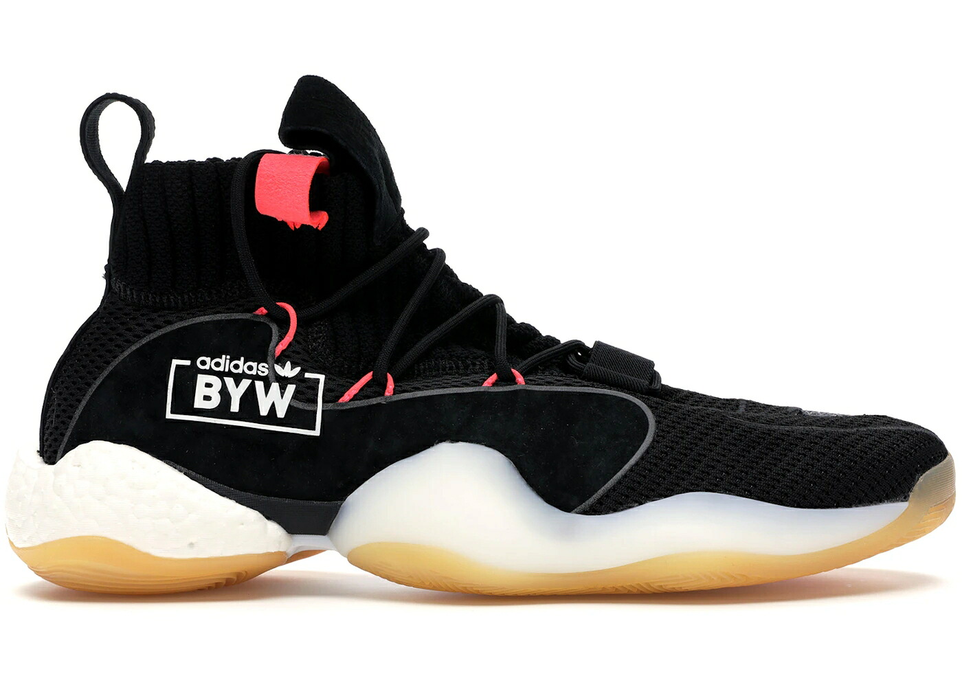 アディダス クレイジー コア 黒色 ブラック 赤 レッド スニーカー メンズ ADIDAS CRAZY BYW X ALPHATYPE / CORE BLACK CORE BLACK FLASH RED|スニケス