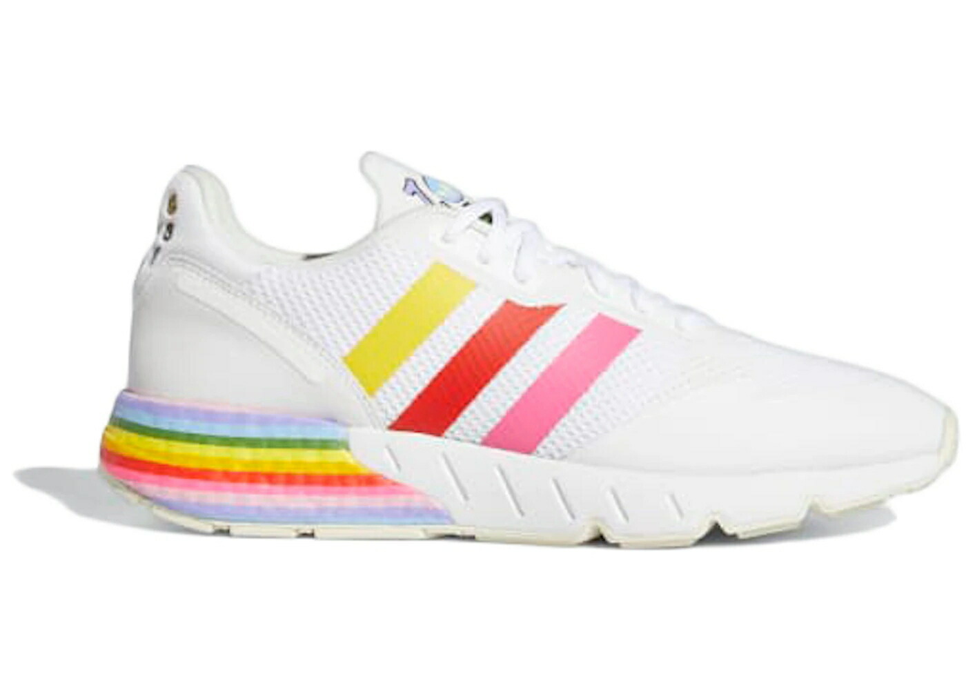 アディダス ブースト 白色 ホワイト スニーカー メンズ ADIDAS ZX 1K BOOST PRIDE / FOOTWEAR WHITE FOOTWEAR WHITE