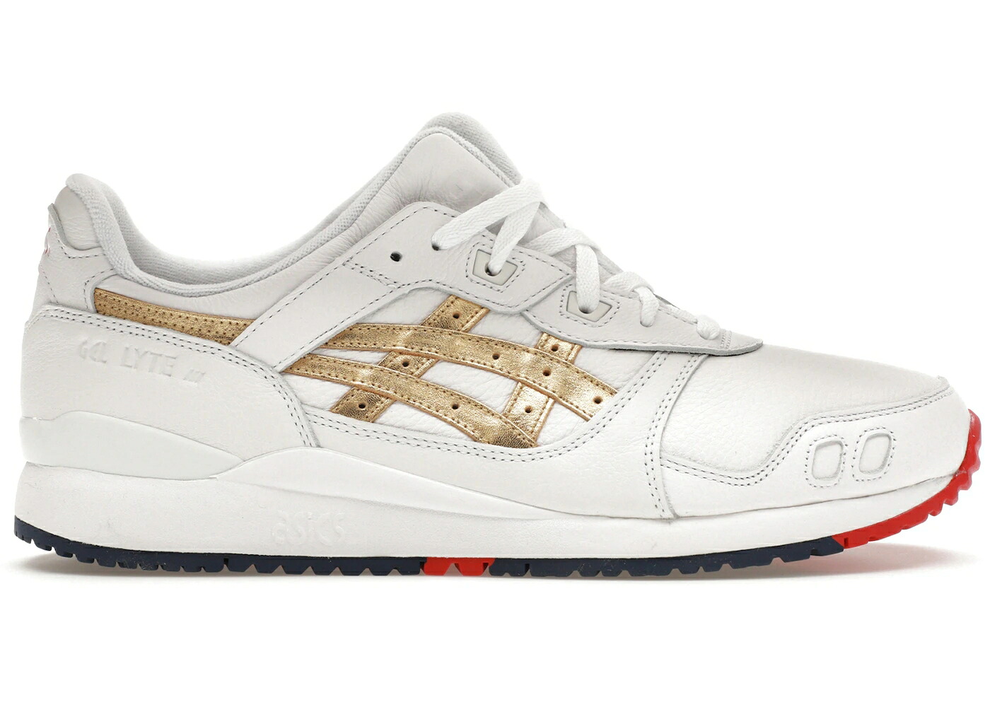 アシックス ゲルライト ゴールド 白色 ホワイト スニーカー メンズ ASICS GEL-LYTE III RONNIE FIEG TOKYO TRIO SUPER GOLD / WHITE GOLD|スニケス