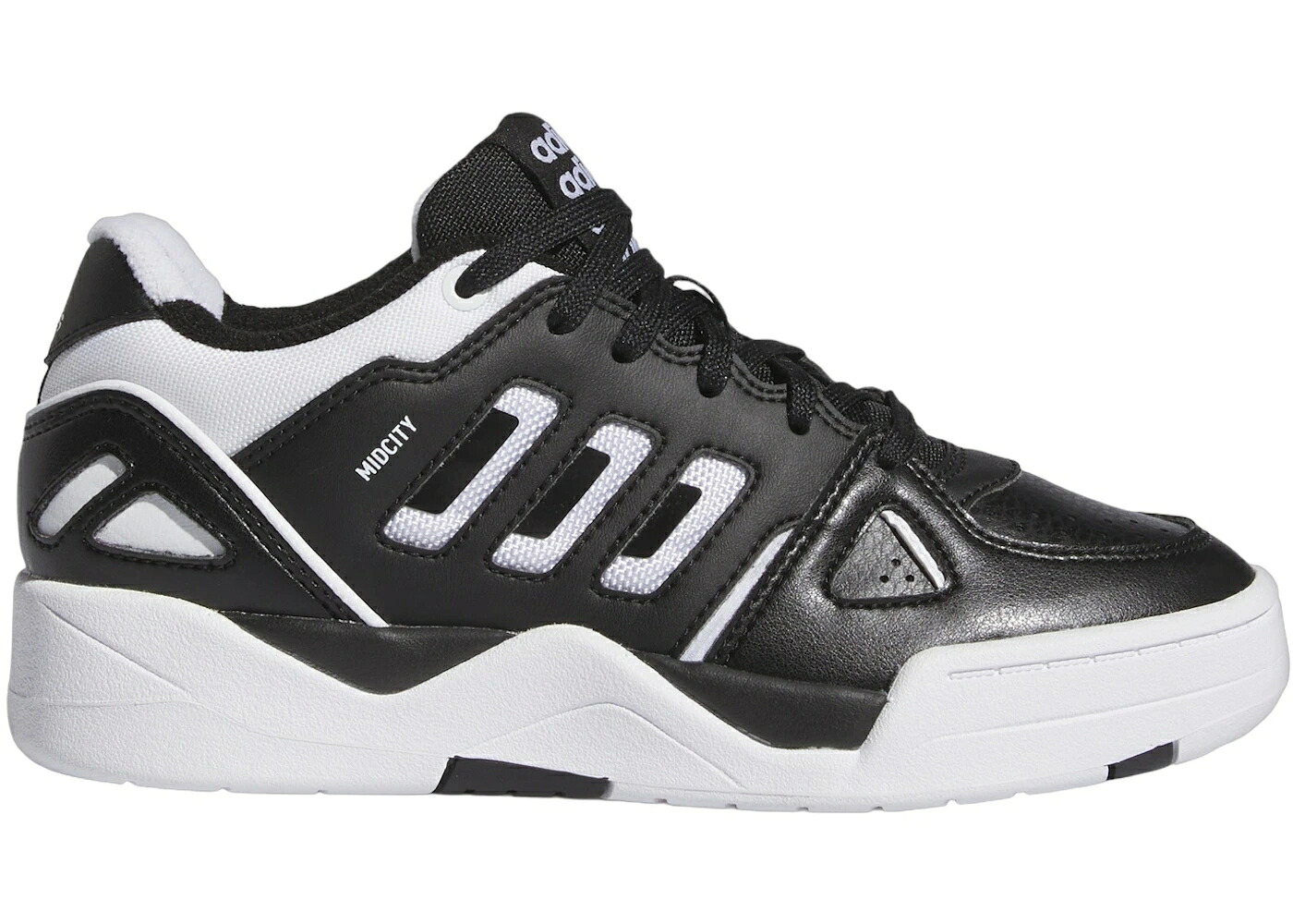 アディダス コア 黒色 ブラック 白色 ホワイト ジュニア キッズ ADIDAS MIDCITY LOW CORE BLACK CLOUD WHITE (GS) / CORE BLACK CLOUD WHITE CORE ベビー マタニティ スニーカー|スニケス