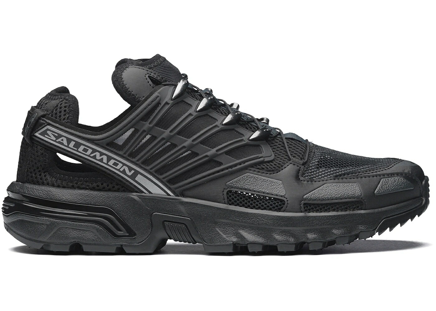 サロモン 労働者階級 外殻 黒いこと 黒いこと スニーカー メンズ SALOMON ACS PRO SHELL TRIPLE BLACK / BLACK BLACK BLACK
