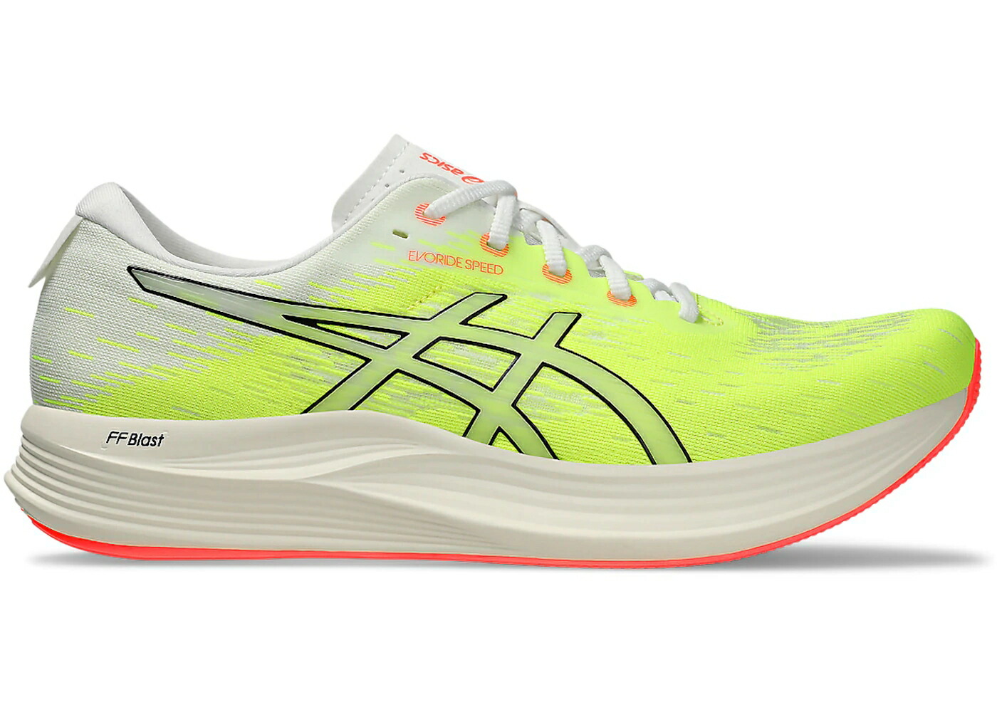 アシックス スピード 黄色 イエロー 黒色 ブラック スニーカー メンズ ASICS EVORIDE SPEED 2 SAFETY YELLOW BLACK / SAFETY YELLOW BLACK