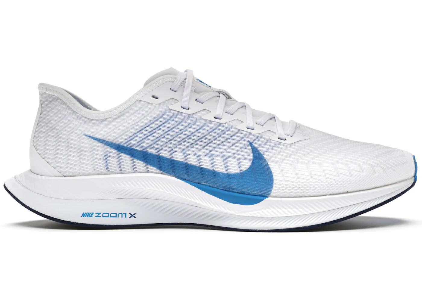 ナイキ ズーム ペガサス ターボ 白色 ホワイト 青色 ブルー 灰色 グレー ズームペガサス スニーカー メンズ NIKE ZOOM PEGASUS TURBO 2 WHITE / WHITE BLUE VOID FOOTBALL GREY