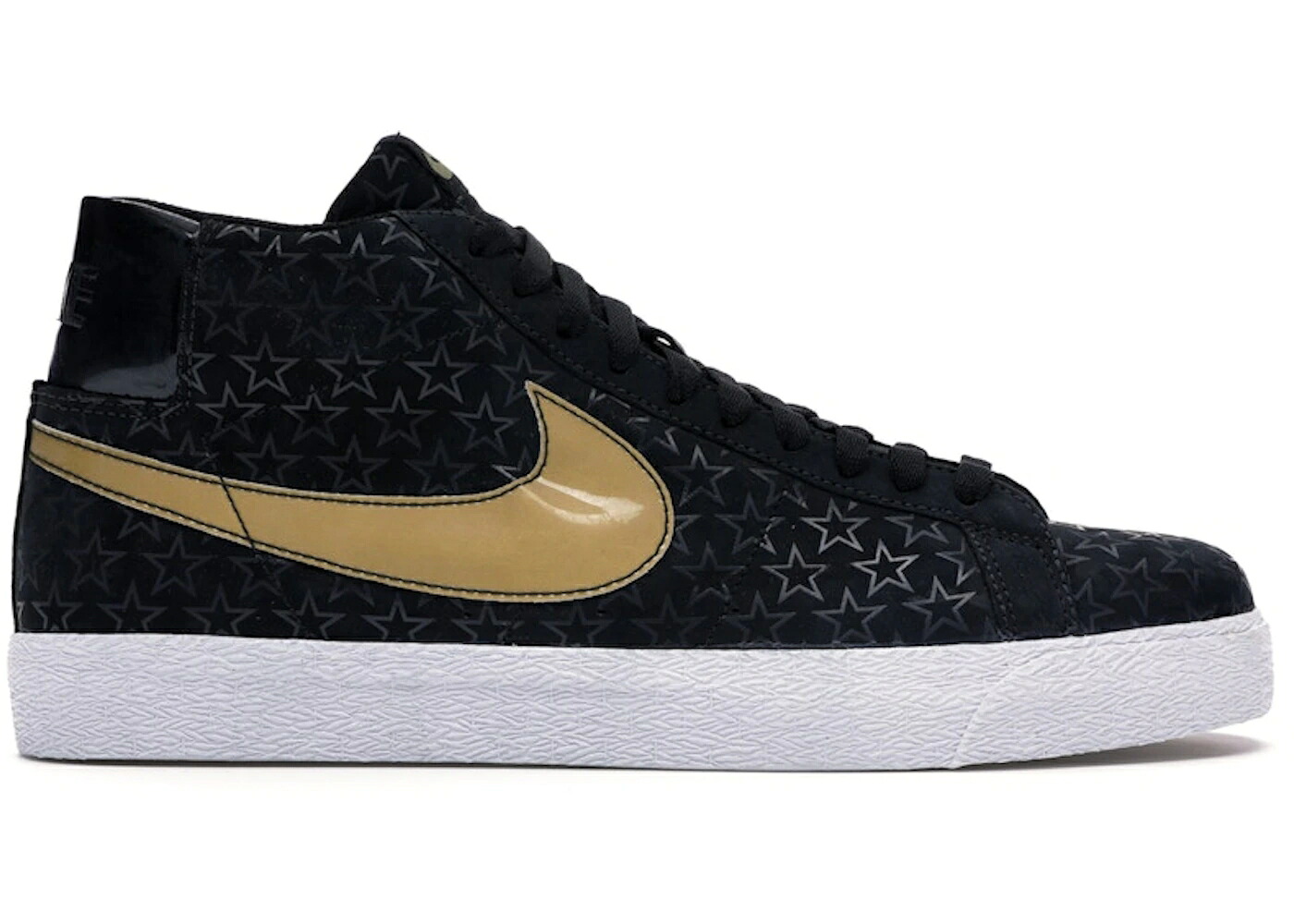 ナイキ エスビー ブレイザー 黒色 ブラック ゴールド スニーカー メンズ NIKE SB BLAZER TRICKSTAR / BLACK METALLIC GOLD｜スニケス