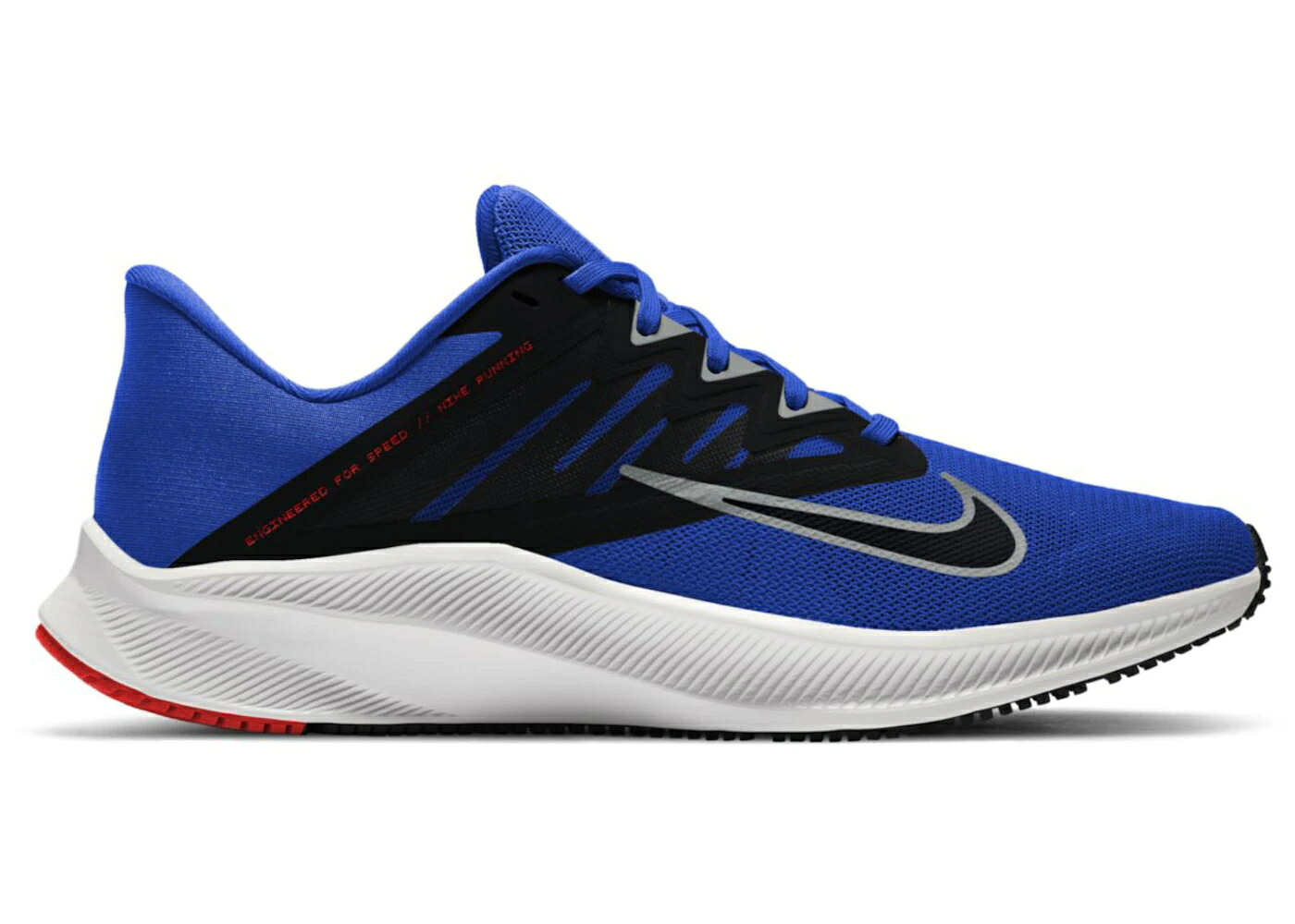 ナイキ 青色 ブルー 黒色 ブラック 赤 レッド スニーカー メンズ NIKE QUEST 3 RACER BLUE / RACER BLUE BLACK CHILE RED LIGHT｜スニケス 28,600円