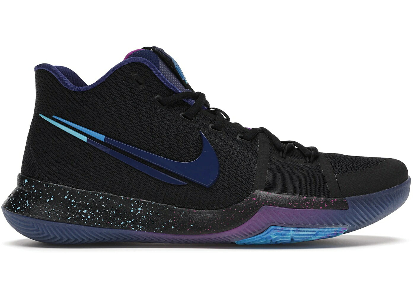 ナイキ カイリー 黒いこと 黒いこと ディープ 青味 青み スニーカー メンズ NIKE KYRIE 3 FLIP THE SWITCH / BLACK DEEP ROYAL BLUE PHOTO BLUE