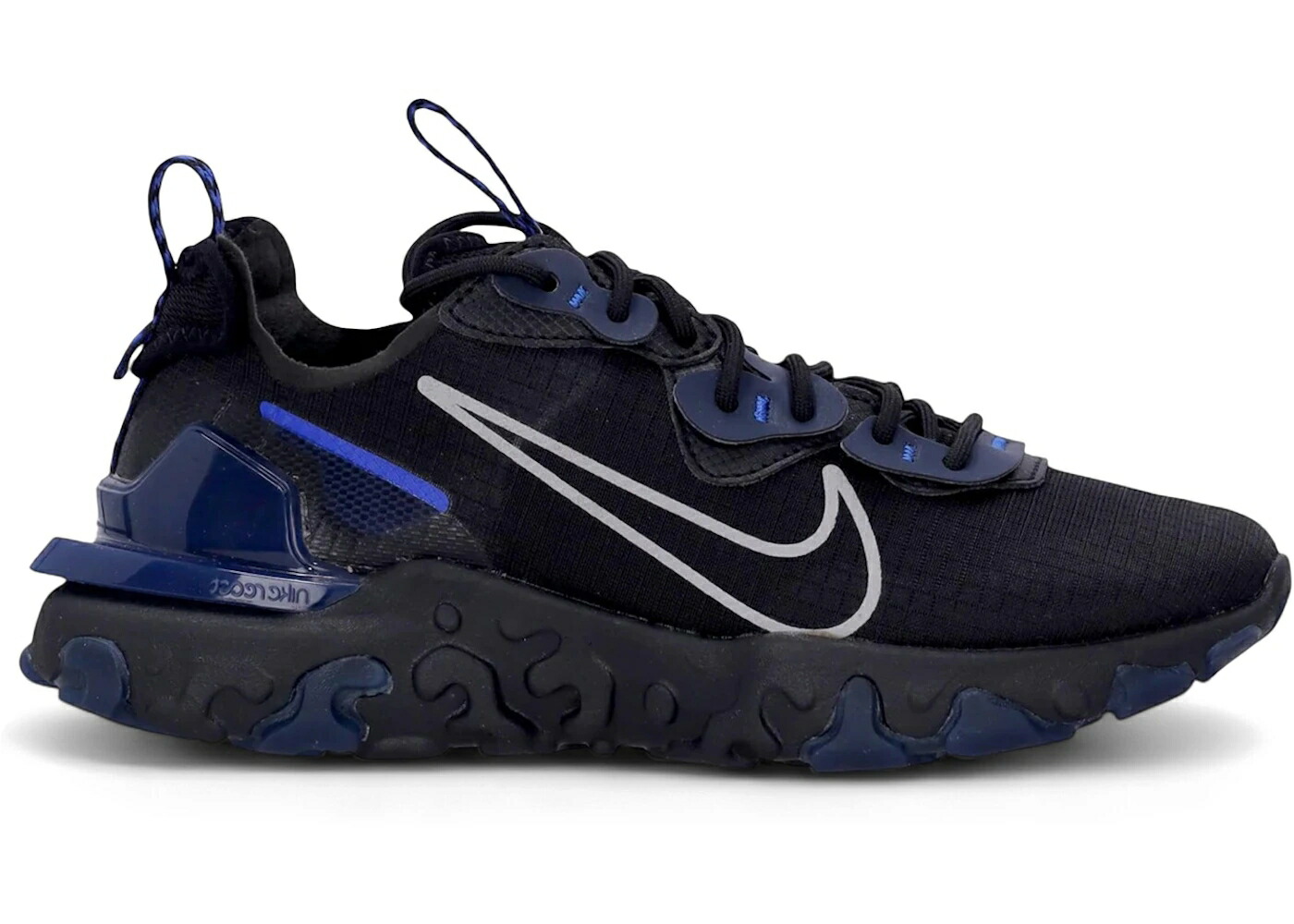 ナイキ リアクト 黒色 ブラック 紺色 ネイビー 灰色 グレー スニーカー メンズ NIKE REACT VISION BLACK MIDNIGHT NAVY / BLACK WOLF GREY MIDNIGHT NAVY