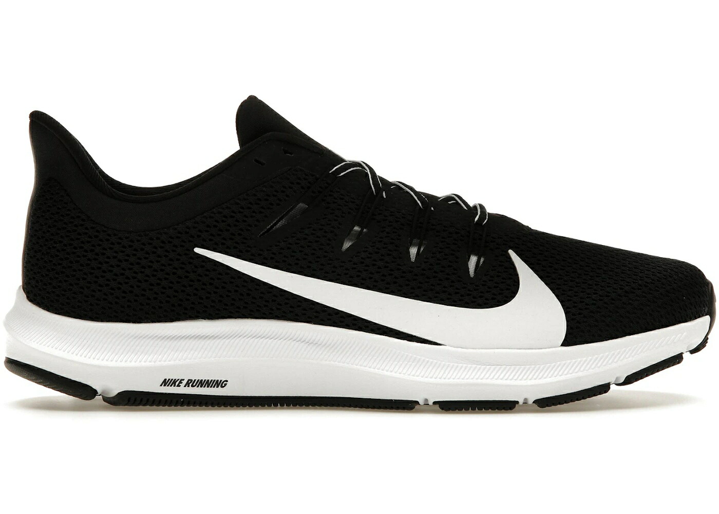 ナイキ 黒色 ブラック 白色 ホワイト スニーカー メンズ NIKE QUEST 2 BLACK / BLACK WHITE