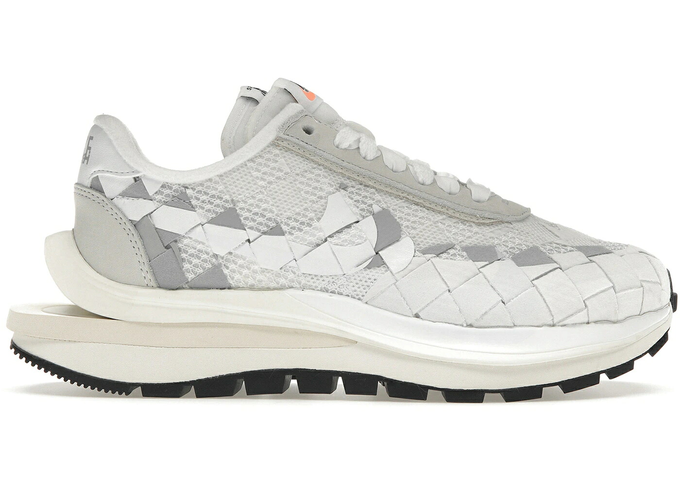 ナイキ ウーブン 極点 白いこと 白いこと スニーカー メンズ NIKE VAPORWAFFLE WOVEN SACAI JEAN PAUL GAULTIER WHITE / WHITE WHITE SAIL