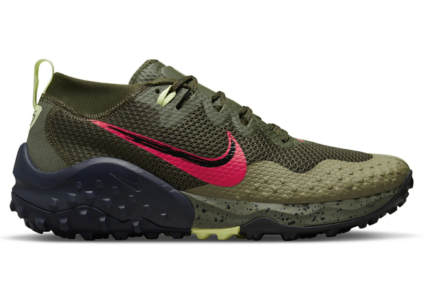 ナイキ 積貨委託貨物 カーキ 赤 赤いこと スニーカー メンズ NIKE WILDHORSE 7 CARGO KHAKI SIREN RED / CARGO KHAKI SIREN RED MATTE