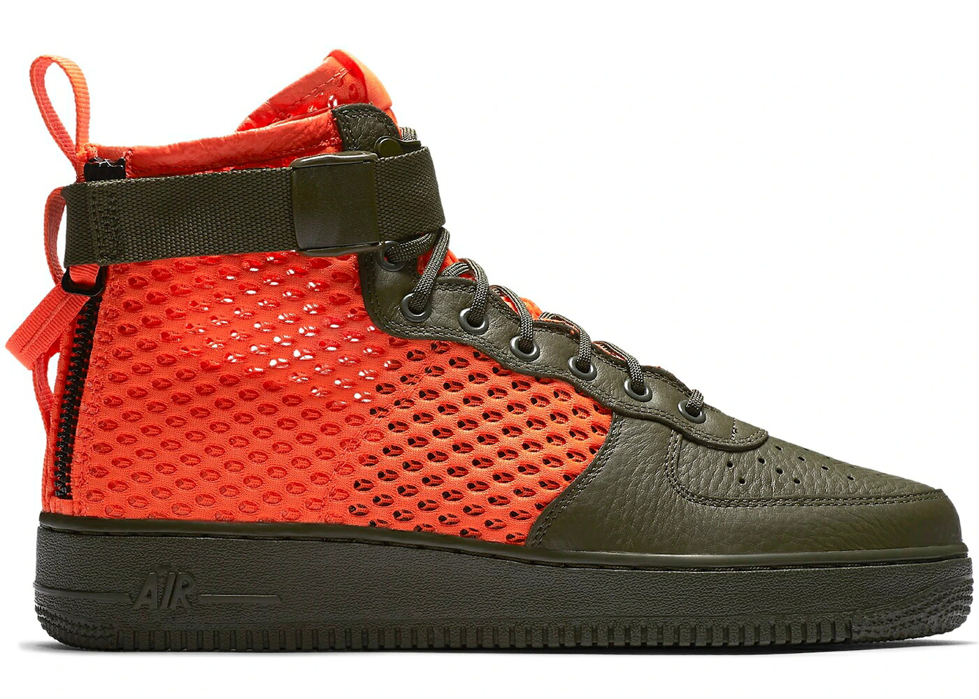 ナイキ ミッド 積貨委託貨物 カーキ クリムゾン 空軍 スニーカー メンズ NIKE 空想科学小説 AIR FORCE 1 MID CARGO KHAKI TOTAL CRIMSON / CARGO KHAKI TOTAL CRIMSON CARGO