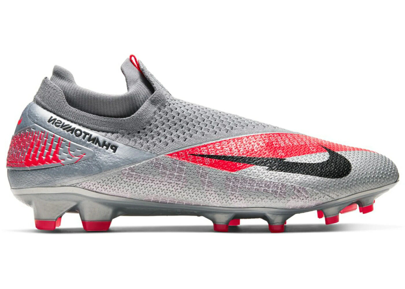 ナイキ エリート 灰色 グレー クリムゾン スニーカー メンズ NIKE PHANTOM VISION 2 ELITE DF FG METALLIC GREY CRIMSON / METALLIC BOMBER GREY PARTICLE