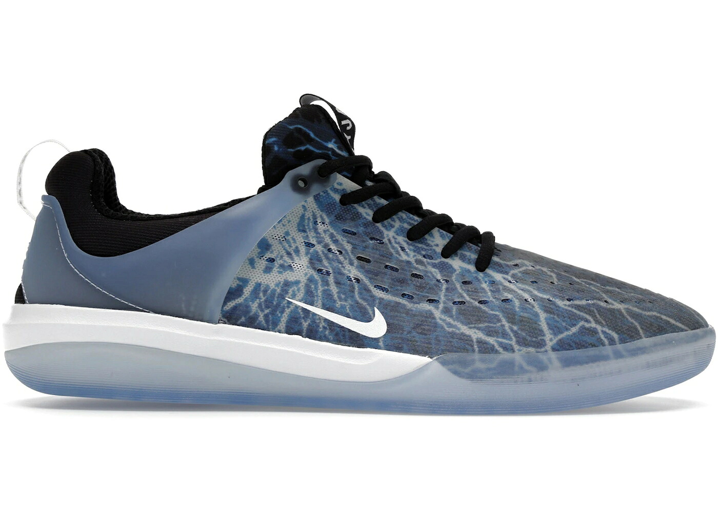ナイキ エスビー 望遠レンズ 黒いこと 黒いこと ディープ 白いこと 白いこと スニーカー メンズ NIKE SB ZOOM NYJAH 3 TROUBLE AT HOME / BLACK DEEP ROYAL WHITE WHITE