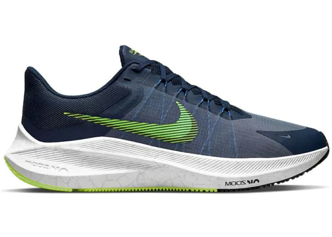 ナイキ 望遠レンズ 紺色 米国海軍 白いこと 白いこと スニーカー メンズ NIKE ZOOM WINFLO 8 MIDNIGHT NAVY VOLT / MIDNIGHT NAVY WHITE HYPER ROYAL