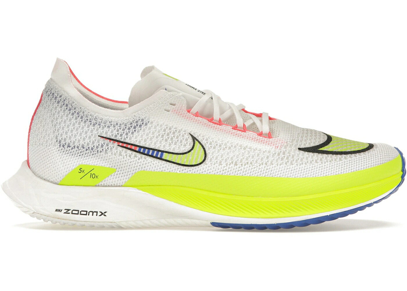 ナイキ プレミアム 白色 ホワイト 青色 ブルー 黒色 ブラック 黄色 イエロー スニーカー メンズ NIKE ZOOMX STREAKFLY PREMIUM WHITE VOLT RACER BLUE / WHITE BLACK FLUORESCENT YELLOW