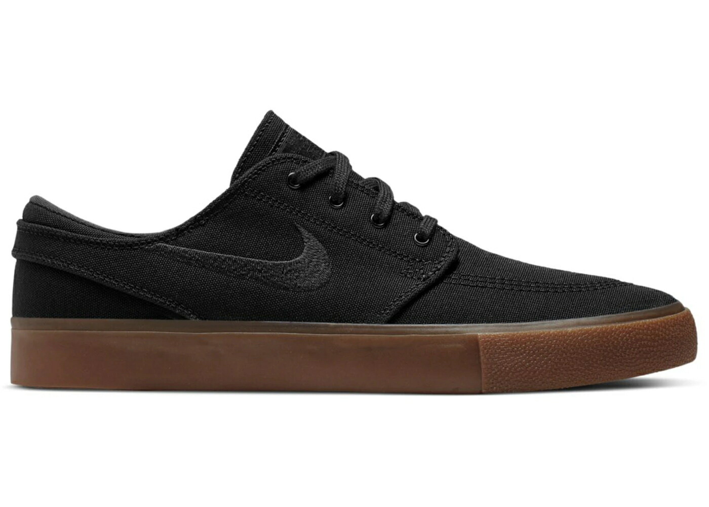 ナイキ ズーム エスビー 黒色 ブラック 茶色 ブラウン スニーカー メンズ NIKE ZOOM STEFAN JANOSKI CANVAS RM SB BLACK GUM / BLACK GUM LIGHT BROWN BLACK