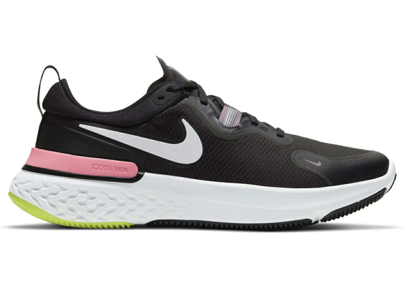 ナイキ リアクト 黒色 ブラック 紫 バイオレット WOMEN'S スニーカー レディース NIKE REACT MILER BLACK SUNSET PULSE (WOMEN'S) / BLACK VIOLET DUST SUNSET PULSE
