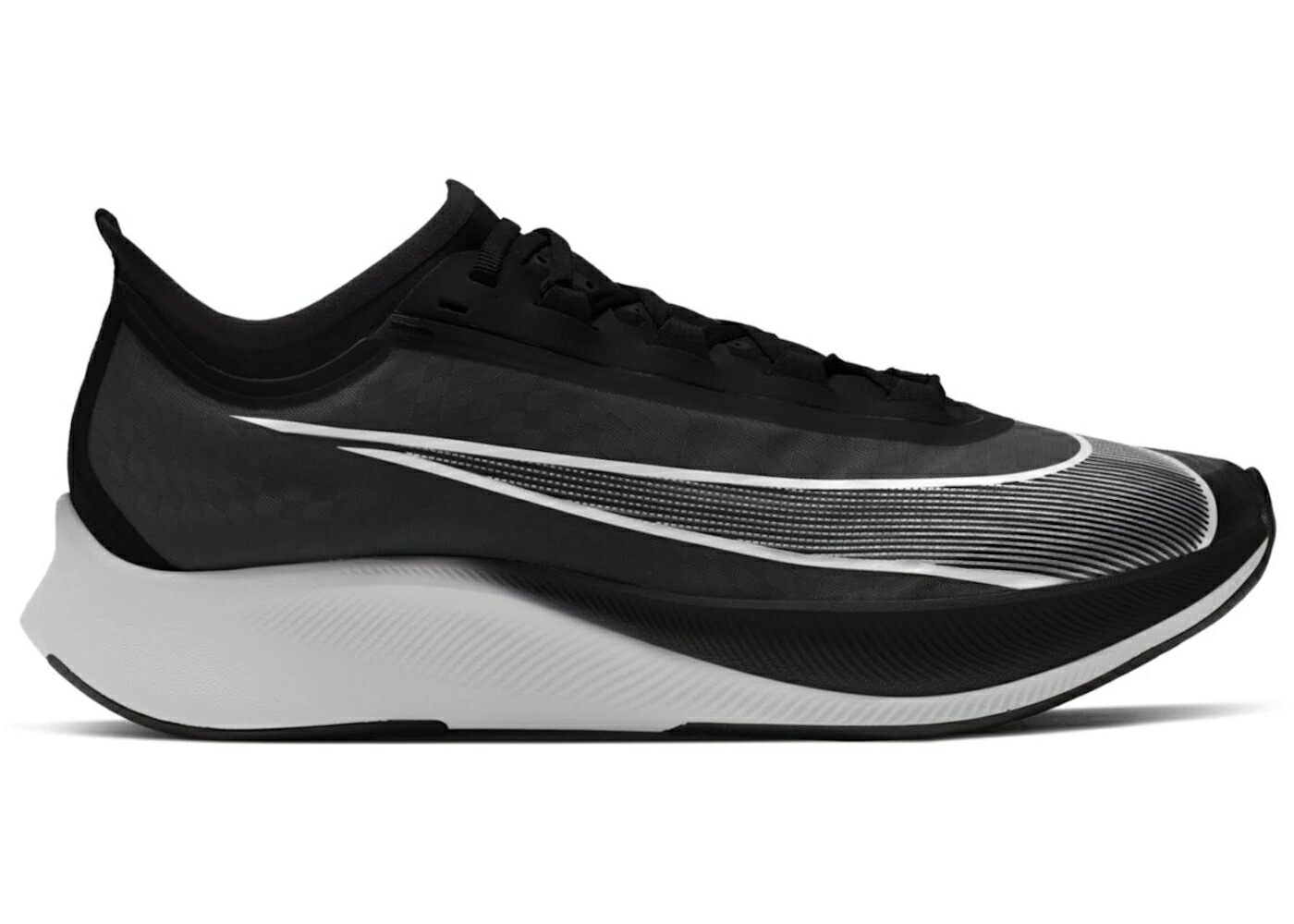ナイキ 望遠レンズ 黒いこと 黒いこと 白いこと 白いこと 望遠レンズ飛球 スニーカー メンズ NIKE ZOOM FLY 3 BLACK WHITE / BLACK WHITE VOLT