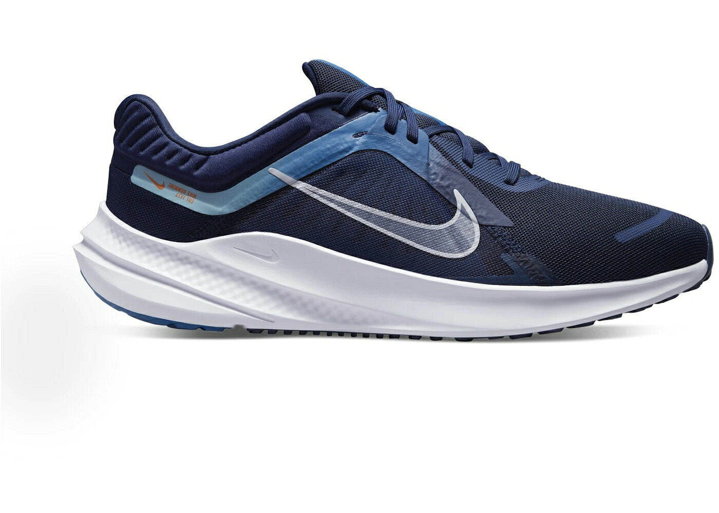 ナイキ 紺色 米国海軍 青味 青み 純然たる プラチナム スニーカー メンズ NIKE QUEST 5 MIDNIGHT NAVY DARK MARINA BLUE WORN PURE PLATINUM / MIDNIGHT NAVY DARK MARINA BLUE