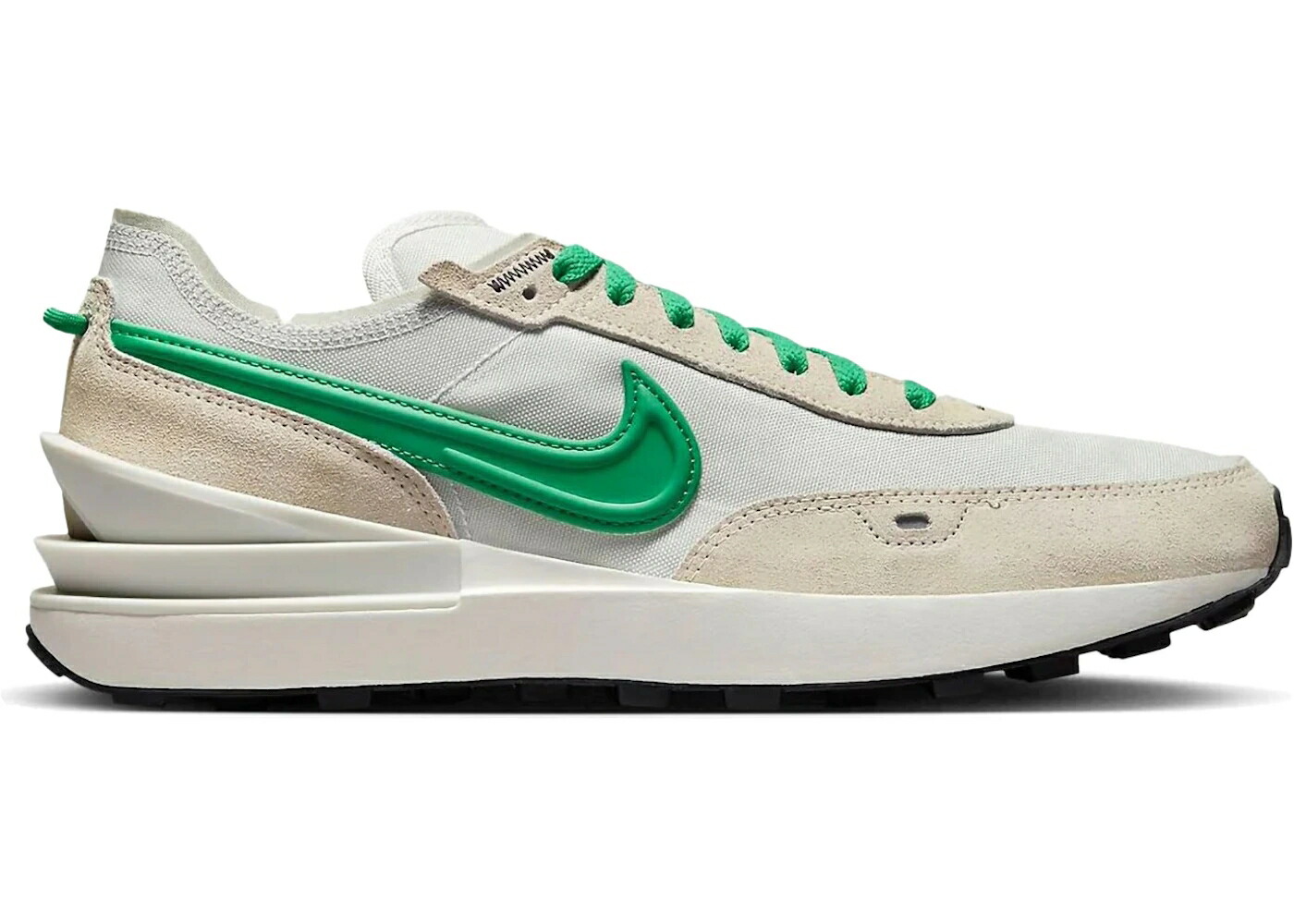 ナイキ ワーヘル 競技場 緑 緑であること 砂色 砂子 スニーカー メンズ NIKE WAFFLE ONE SE LIGHT BONE STADIUM GREEN / LIGHT BONE SAND DRIFT SAIL