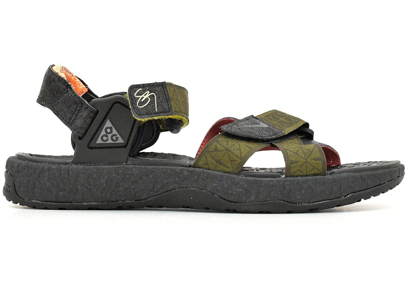 ナイキ オリーブ 黒いこと 黒いこと スニーカー メンズ NIKE ACG AIR DESCHUTZ SIG ZANE / OLIVE CANVAS BLACK