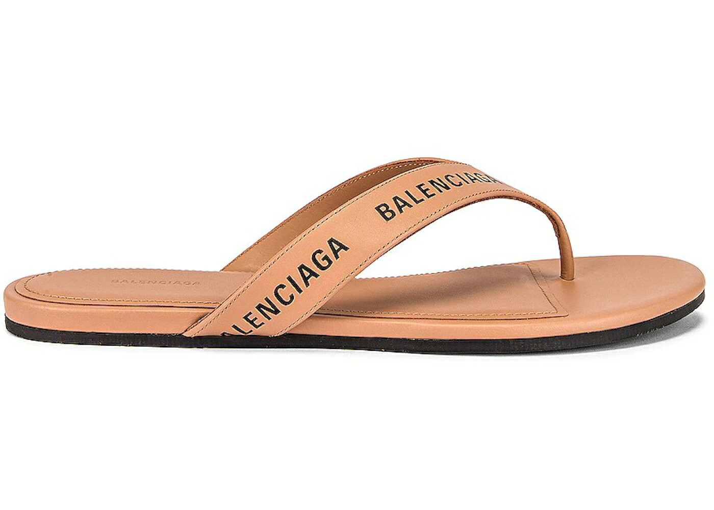 バレンシアガ ベージュ 黒色 ブラック スニーカー レディース BALENCIAGA ROUND FLIP-FLOP BEIGE BLACK / BEIGE BLACK