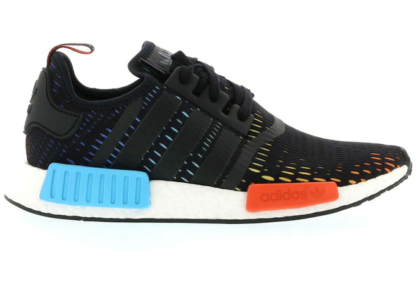 アディダス 虹色 レインボー 黒色 ブラック スニーカー メンズ ADIDAS NMD R1 FOOTLOCKER EUROPE RAINBOW / BLACK MULTI COLOR