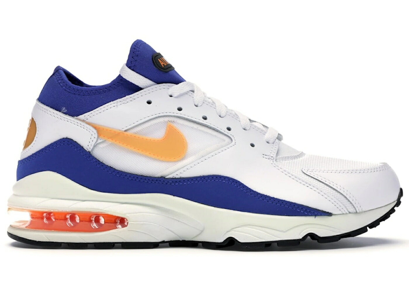 ナイキ マックス 白色 ホワイト 青色 ブルー エアマックス スニーカー メンズ NIKE AIR MAX 93 BRIGHT CITRUS / WHITE BRIGHT CITRUS HYPER BLUE