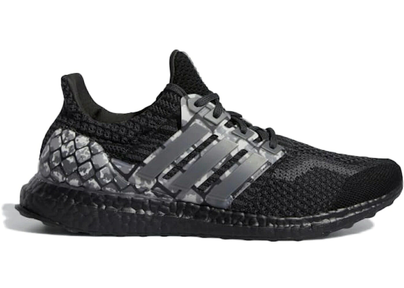 アディダス ウルトラ ブースト 黒色 ブラック コア カーボン 白色 ホワイト ウルトラブースト 5.0 スニーカー メンズ ADIDAS ULTRA BOOST DNA BLACK PYTHON / CORE BLACK CARBON CLOUD WHITE