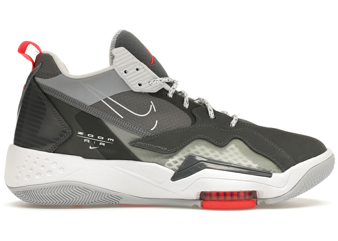 ナイキ ジョーダン ズーム 灰色 グレー 赤 レッド 白色 ホワイト スニーカー メンズ JORDAN ZOOM 92 DARK SMOKE GREY GYM RED / DARK SMOKE GREY WHITE GYM RED